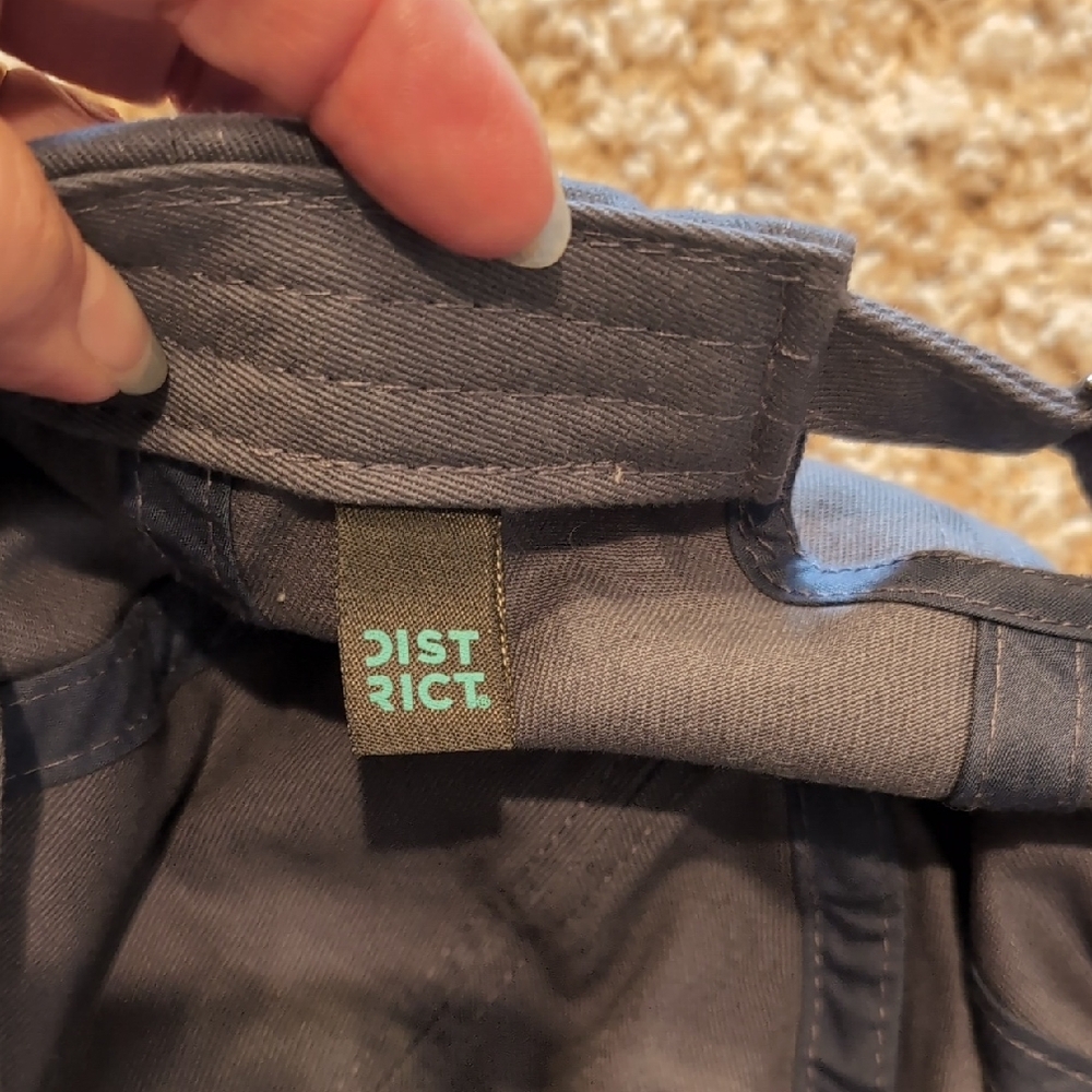 District Gray Floral Embroidered Hat - Picture 7 of 9